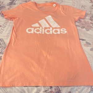 Small Orange Adidas T Shirt